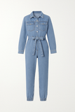 Combinaison en Jean Ceinturée | Style Utility Chic | Structurée & Intemporelle