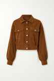 Veste Courte en Velours Côtelé | Manches Oversize | Tendance & Confortable