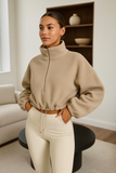 Veste Courte en Polaire Zippée | Confort & Style | Tendance Sporty Chic