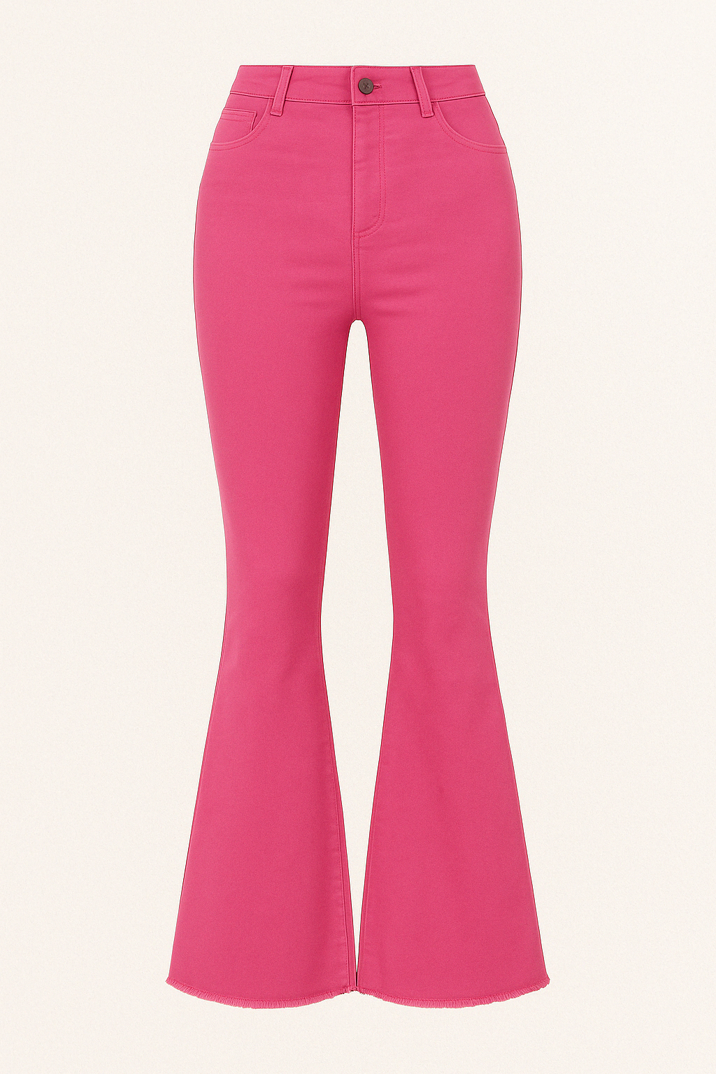Pantalon Évasé | Rose Fuchsia | Touche Rétro Audacieuse