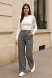 Pantalon Large Taille Haute | Classique | Sophistiqué et Polyvalent