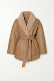 Veste Ceinturée en Fausse Peau de Mouton | Douce & Tendance | Parfaite pour l’Hiver et les Looks Urbains Chic