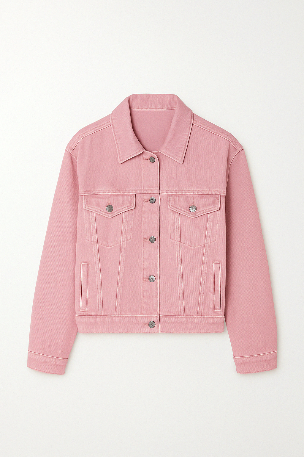 Veste en Jean | Rose Doux | Indispensable Décontracté et Stylé