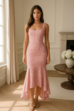 Robe Corset Drapée | Élégance Sculptée | Dentelle Florale Luxueuse