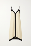 Robe Longue Color Block | Fluide | Élégante et Chic