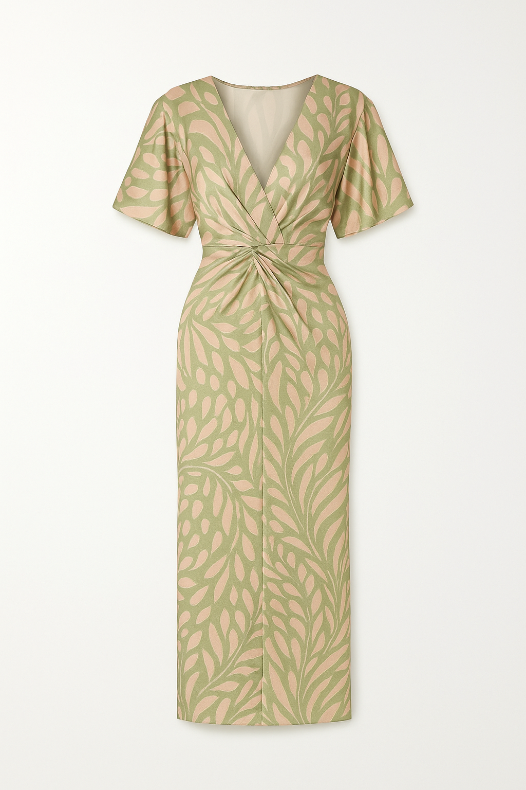 Robe Longue Portefeuille en Satin | Élégante | Chic & Sophistiquée