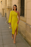 Robe Satinée Asymétrique | Élégante | Chic et Sophistiquée