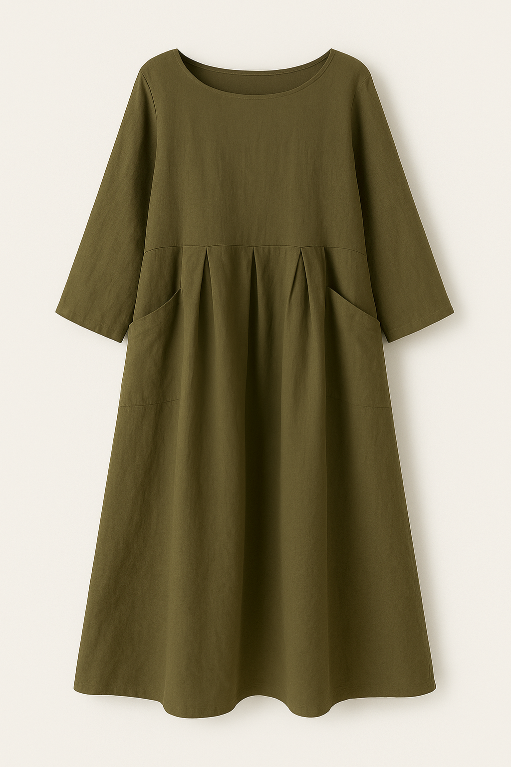 Robe Longue en Lin | 100 % Lin | Élégance Minimaliste & Confort Naturel