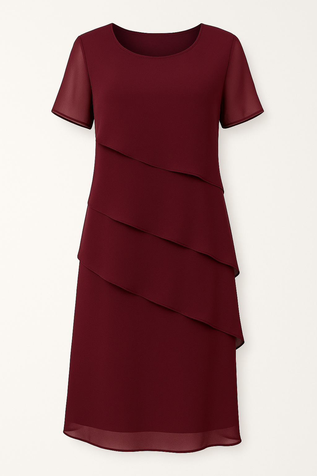 Robe Élégante en Chiffon à Étages | Fluide & Sophistiquée | Parfaite pour les Occasions Spéciales