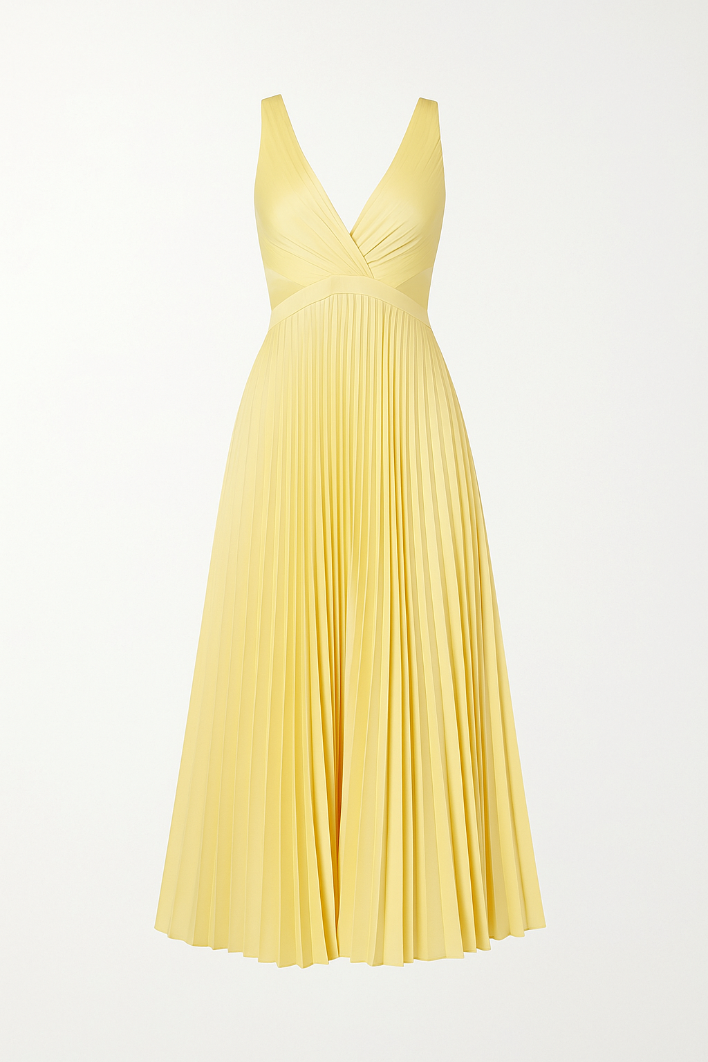 Robe Midi Plissée Satinée | Élégante et Intemporelle | Parfaite pour Mariages et Événements d'Été