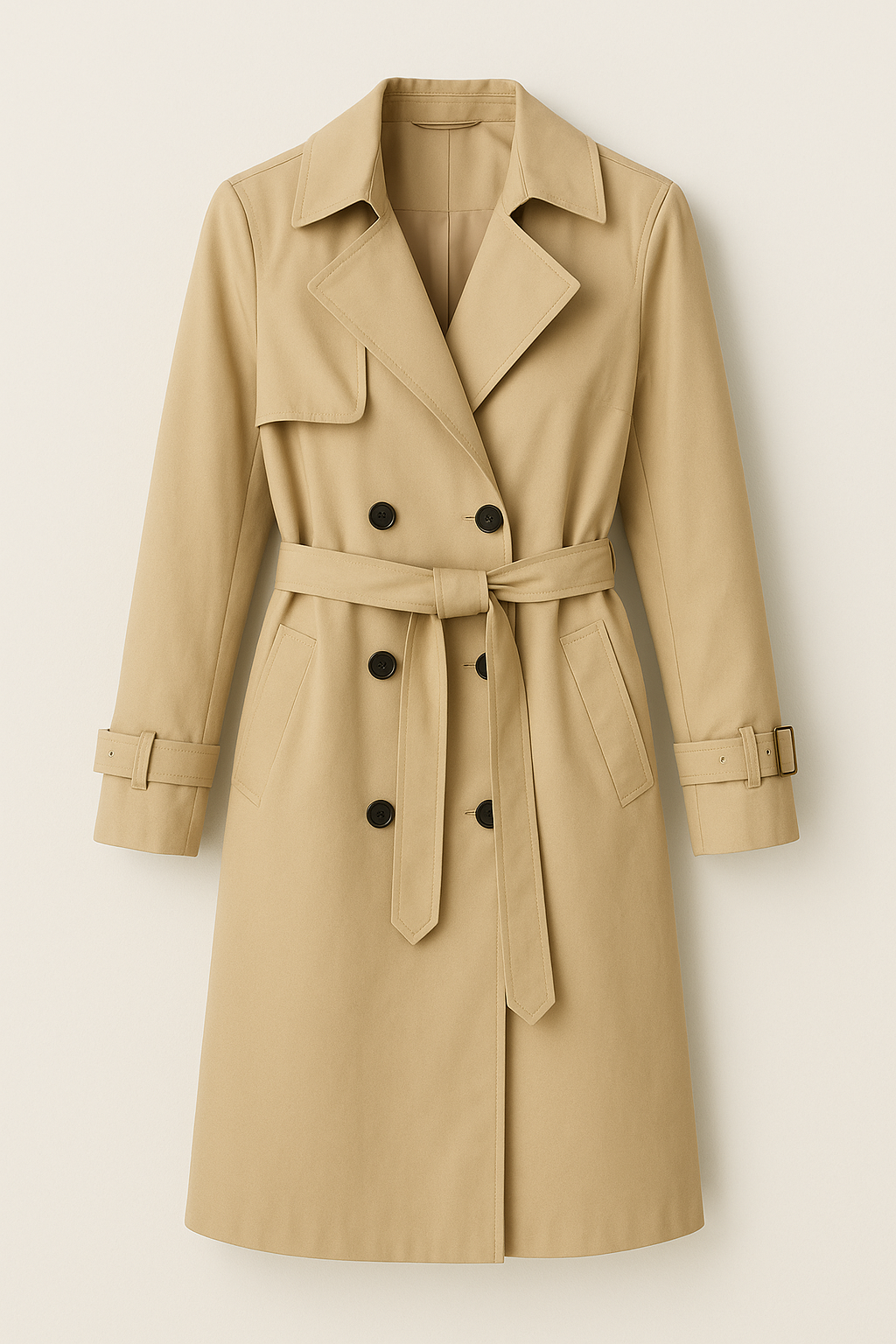 Trench-Coat Classique à Double Boutonnage | Élégant | Intemporel & Polyvalent