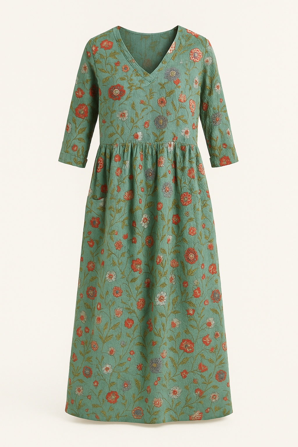 Robe Longue Fleurie | Bohème et Confortable | Parfaite pour le Printemps et l'Été