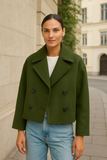 Caban Court en Laine | Double-Boutonnage | Intemporel & Chic