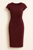 Robe Midi Froncée Élégante | Chic | Flatteuse & Intemporelle