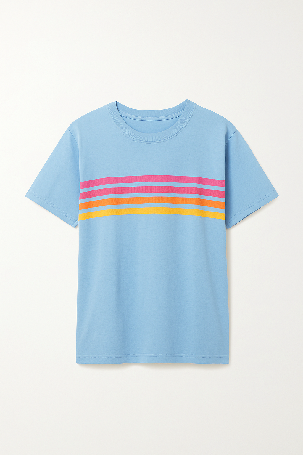 T-shirt Arc-en-Ciel Rétro | Coton Doux | Touche Colorée