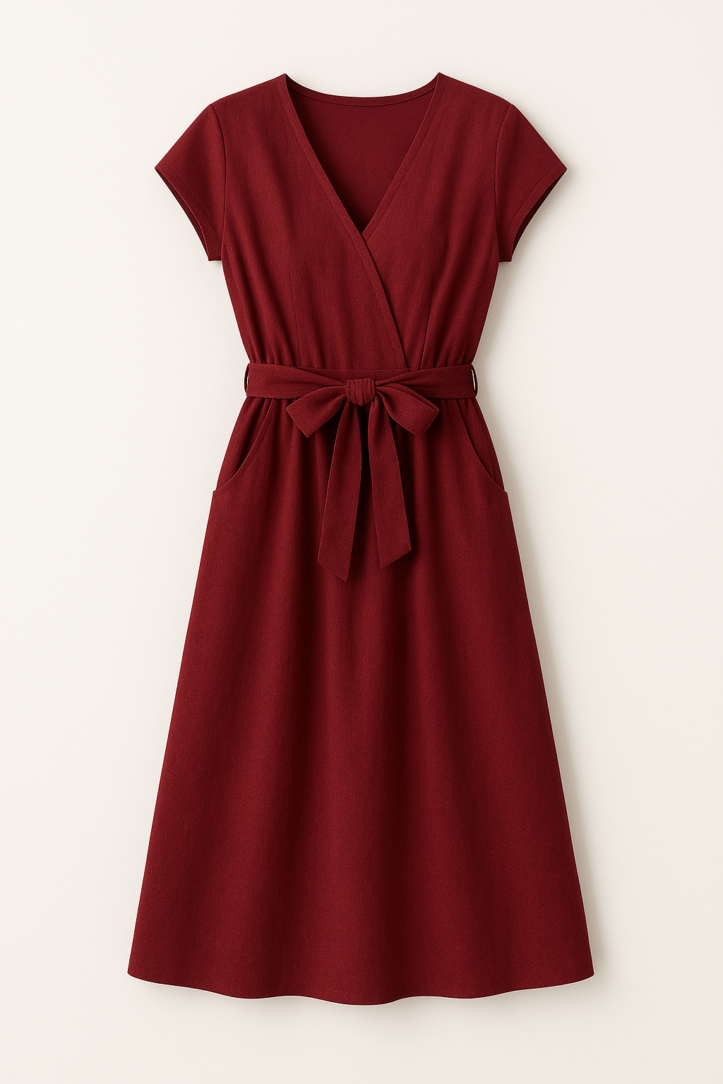 Robe Midi Élégante Ceinturée | Légère | Élégance Décontractée