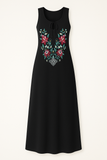Robe Bohème Brodée | Mélange de Coton | Légère et Aérienne