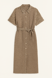 Robe Midi Ceinturée à Boutons Chic | Légère | Élégance Sans Effort