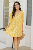 Robe Tunique Bohème Fleurie | Mélange de Coton Léger | Vive et Aérienne