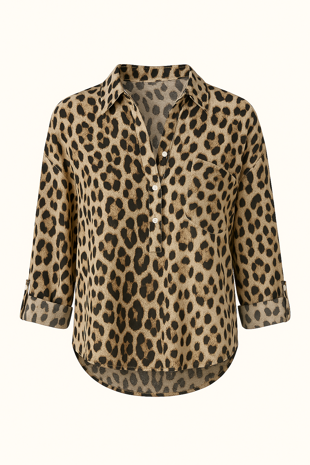 Blouse Imprimé Léopard | Audacieuse & Chic | Style Intemporel