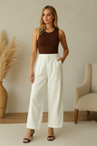 Pantalon Large en Lin | Confort Élégant | Style Intemporel