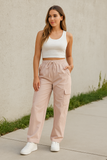 Pantalon Cargo | Taille Haute | Décontracté et Confortable