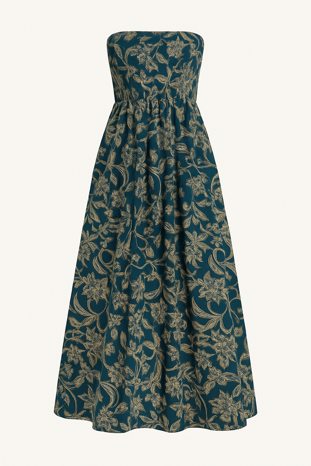Robe Longue Fleurie | Sans Manches | Style Estival Élégant