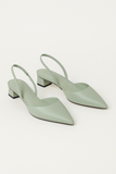Escarpins Slingback à Bout Pointu | Talon Bloc Bas | Élégants & Polyvalents