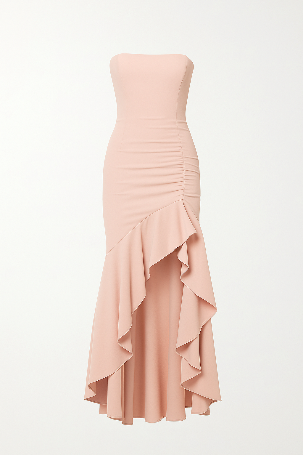 Robe Bustier à Volants | Élégante & Glamour | Parfaite pour Mariages et Grandes Occasions