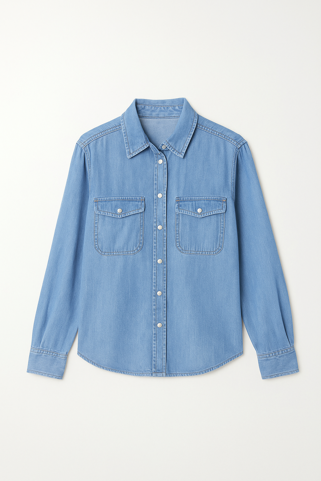 Chemise en Jean | Coupe Classique | Basique Décontracté du Quotidien