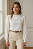 Blouse Élégante Manches Chiffon | Sophistiquée | Féminine et Intemporelle