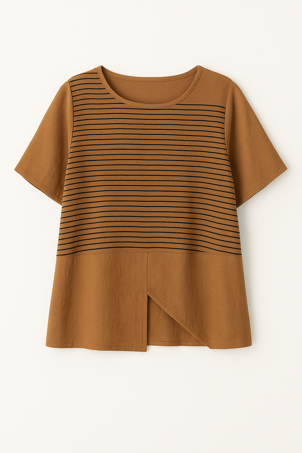 T-shirt Décontracté à Rayures | Coupe Ample | Confortable et Stylé