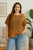 T-shirt Décontracté à Rayures | Coupe Ample | Confortable et Stylé