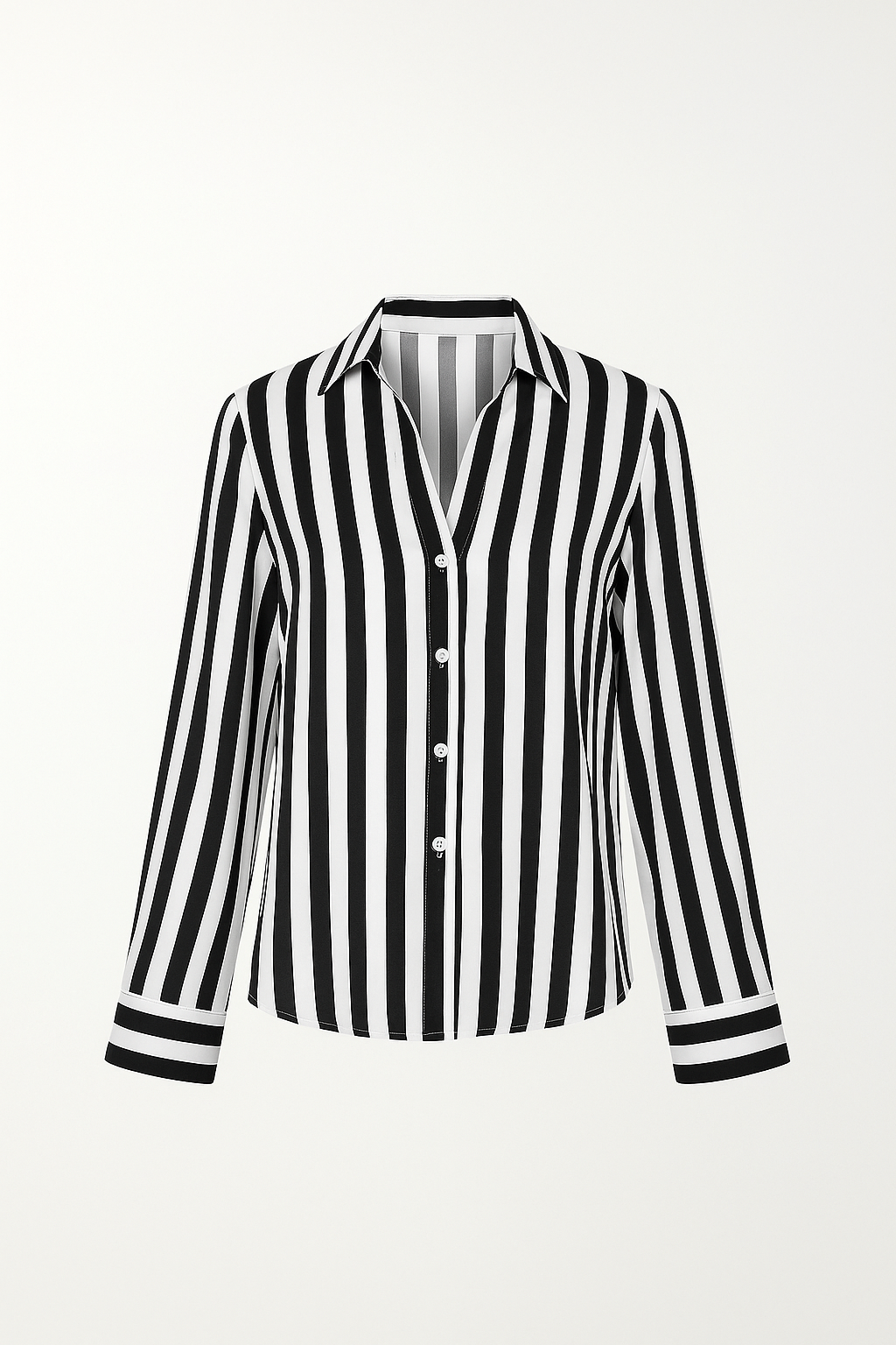 Chemise Rayée Boutonnée | Classique | Élégante et Polyvalente