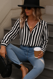 Chemise Rayée Boutonnée | Classique | Élégante et Polyvalente