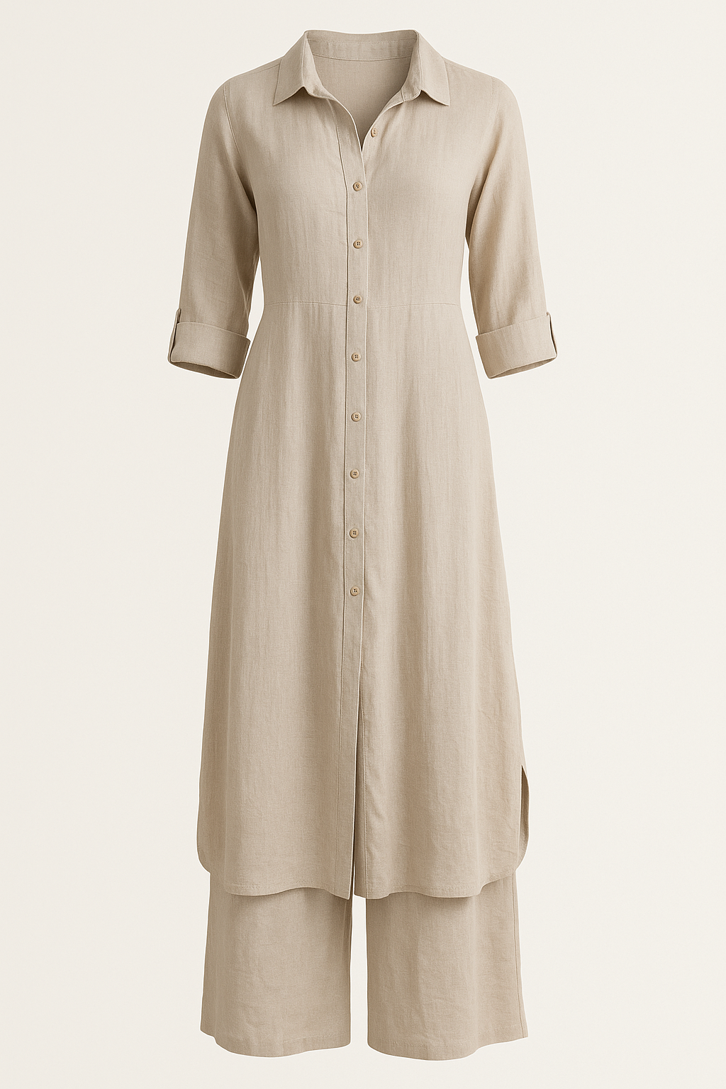 Ensemble en Lin | Élégant & Décontracté | Parfait pour l'Été et les Looks Chic Décontractés