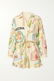Chemise Oversize Imprimée | Graphismes Colorés | Légère et Décontractée