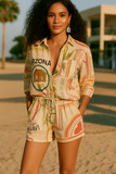 Chemise Oversize Imprimée | Graphismes Colorés | Légère et Décontractée