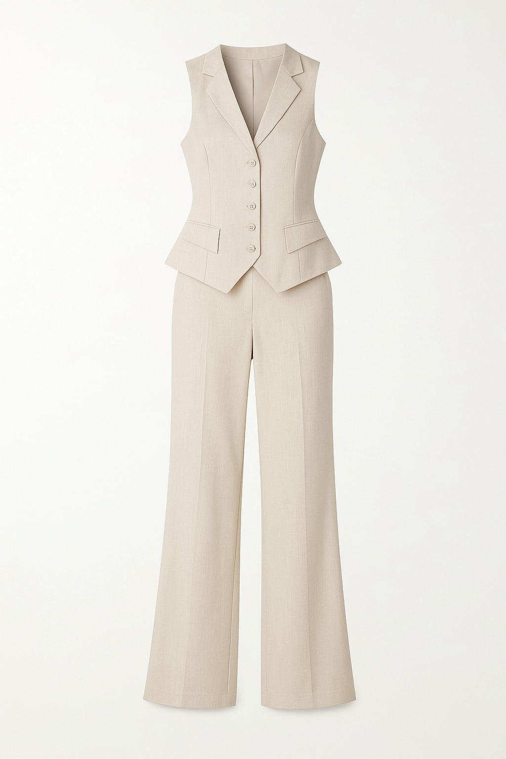 Ensemble Tailleur Gilet Pantalon | Coupe Épurée | Chic Sans Effort