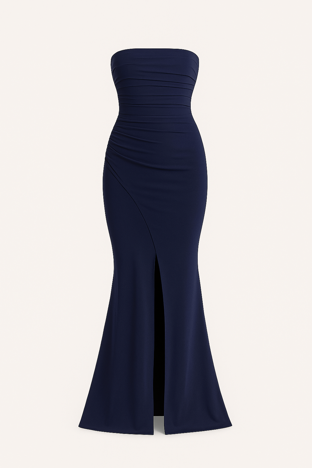 Robe Longue Bustier | Coupe Sculptée | Drapé Élégant