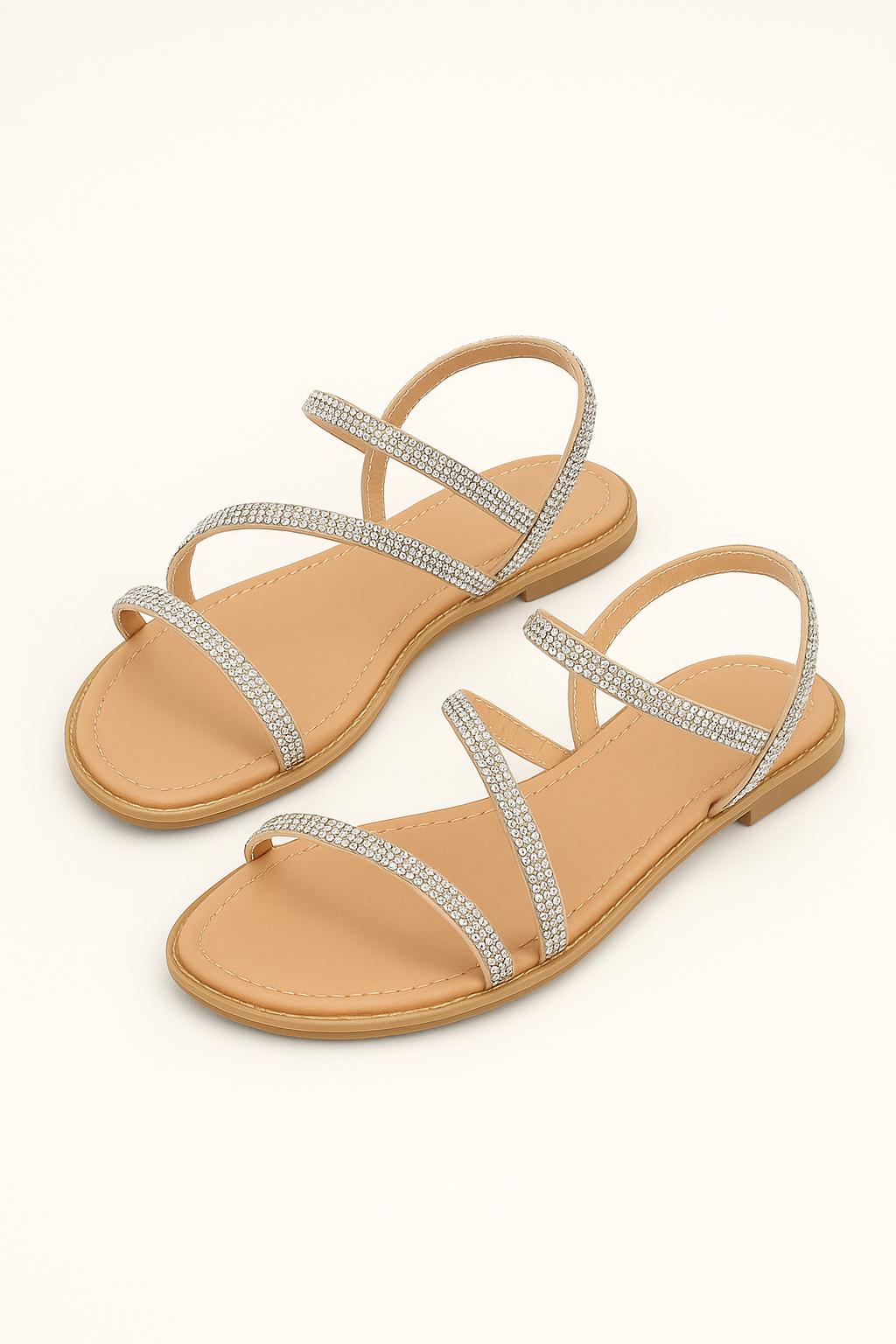 Sandales Plates à Perles | Élégantes & Délicates