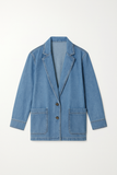 Veste Blazer en Jean | Coupe Décontractée | Basique du Quotidien