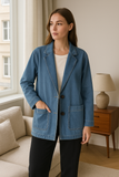 Veste Blazer en Jean | Coupe Décontractée | Basique du Quotidien