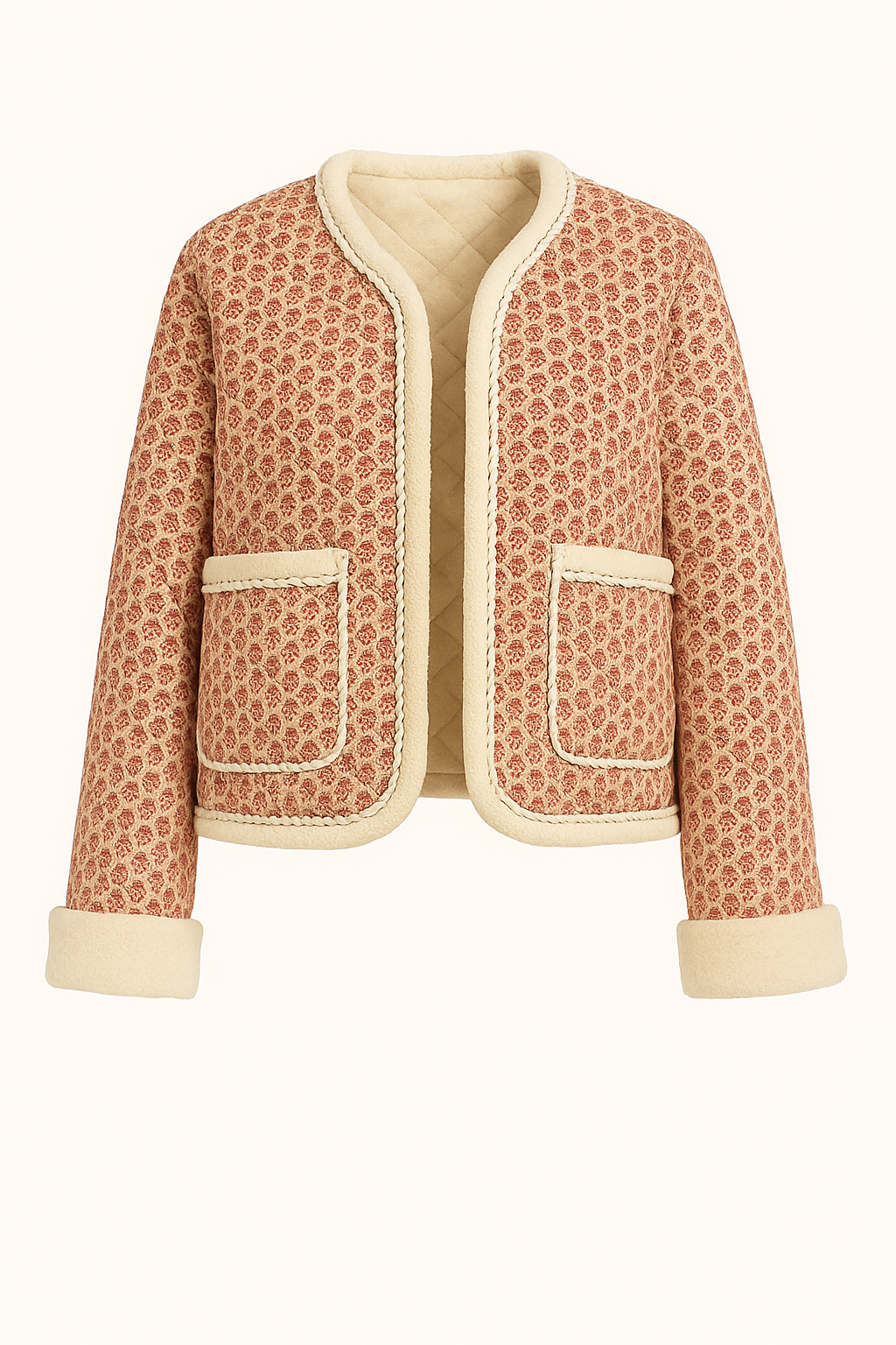 Veste Matelassée Fleurie | Douce & Stylée | Inspiration Vintage