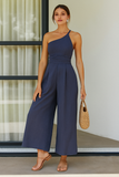 Combinaison Asymétrique en Lin | Élégance Estivale | Silhouette Aérienne