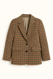 Blazer à Carreaux | Style Vintage | Incontournable Casual Chic
