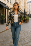 Blouson Bomber à Sequins | Glamour & Tendance | Pièce Statement