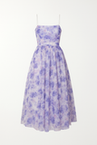 Robe Midi Fleurie en Organza | Romance Aérienne | Élégance Inoubliable
