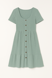 Robe Boutonnée d'Été | Légère & Féminine | Élégance Décontractée