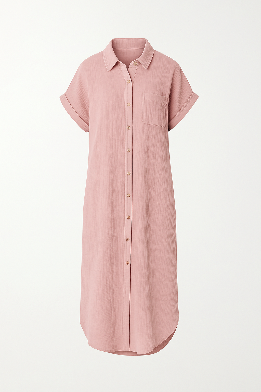 Robe chemise en lin | Blanc | Léger et confortable